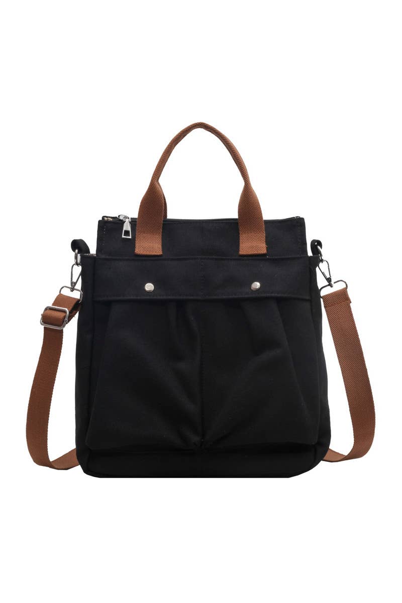 WRINKLED POCKET LARGE CANVAS MESSENGER BAG_CUAB0100