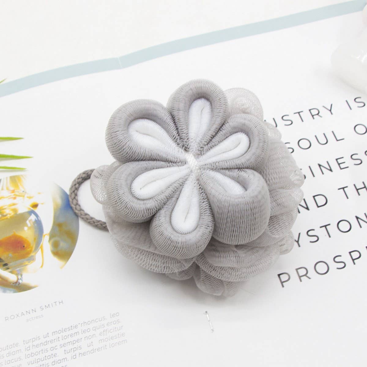 CWMM8753_SOFT AND DURABLE BATHING ARTIFACT BATH FLOWER BALL