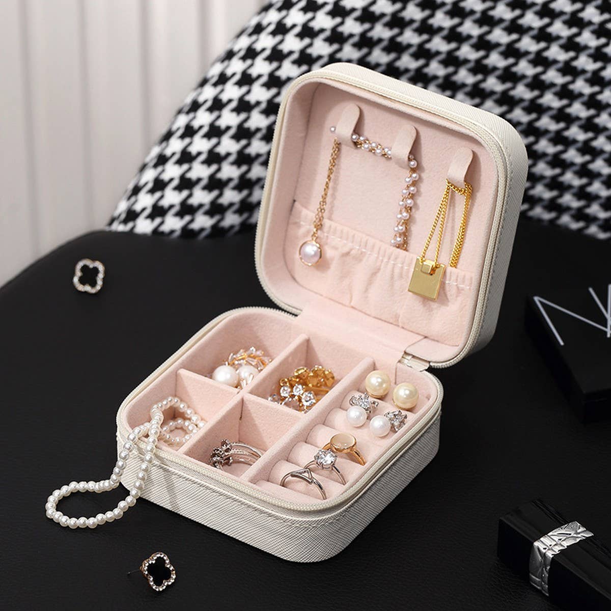 RING BOX EARRINGS NECKLACE EARRINGS STORAGE BOX