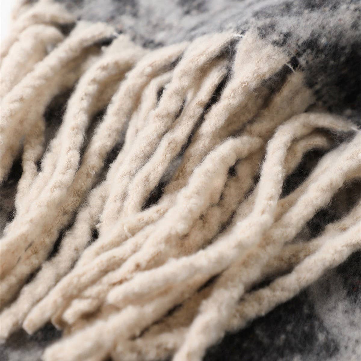 Autumn and winter geometric tassel shawl scarf_CWASC2772