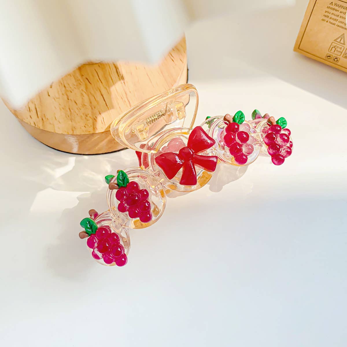 Macaron fresh fruit grab clips sweet hair clips