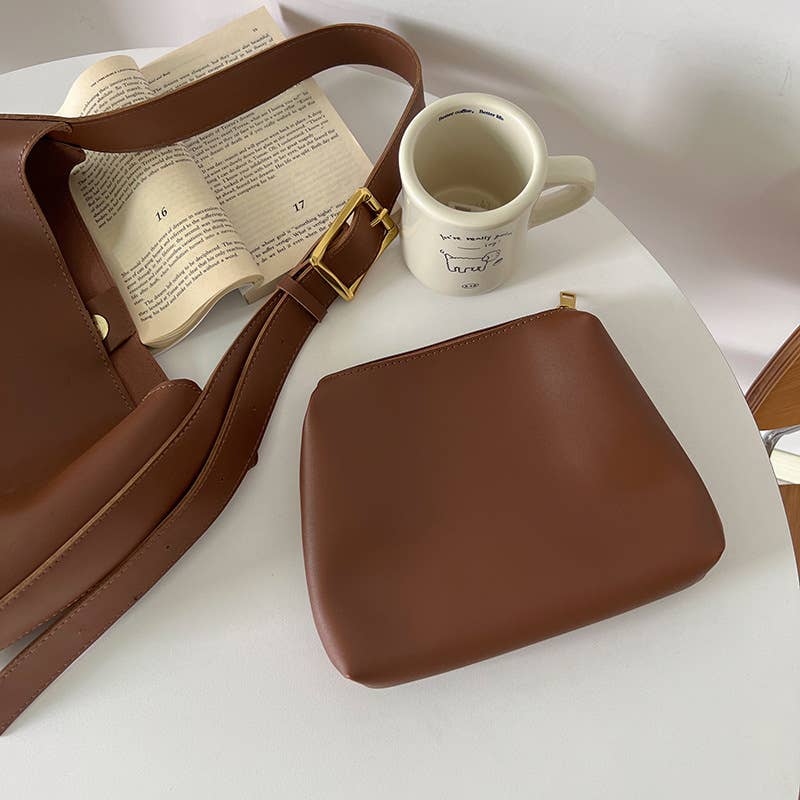 Retro crossbody bag tote bag bucket bag