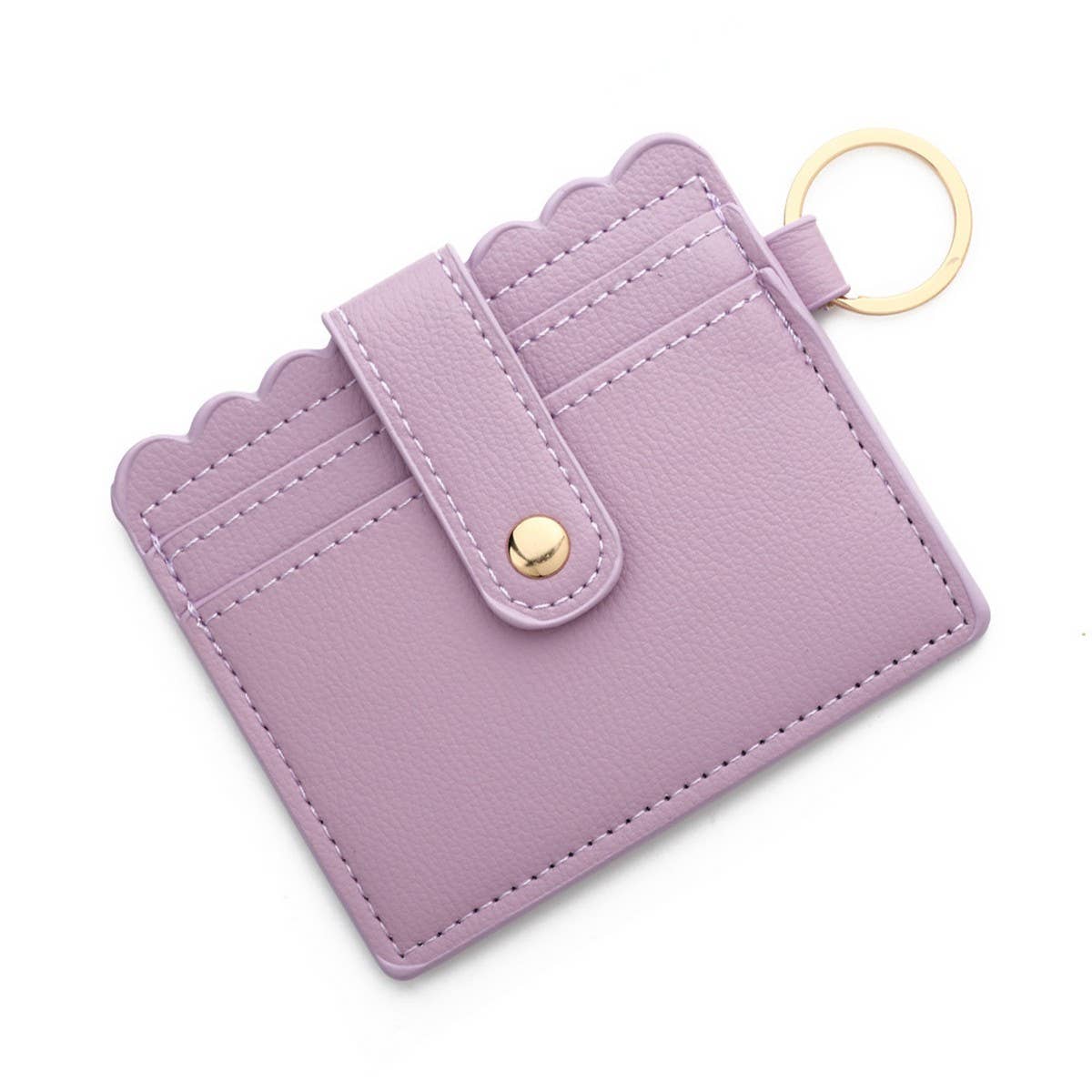 Multi-Card PU Wallet with Keychain & Coin Pocket_CWAB4937