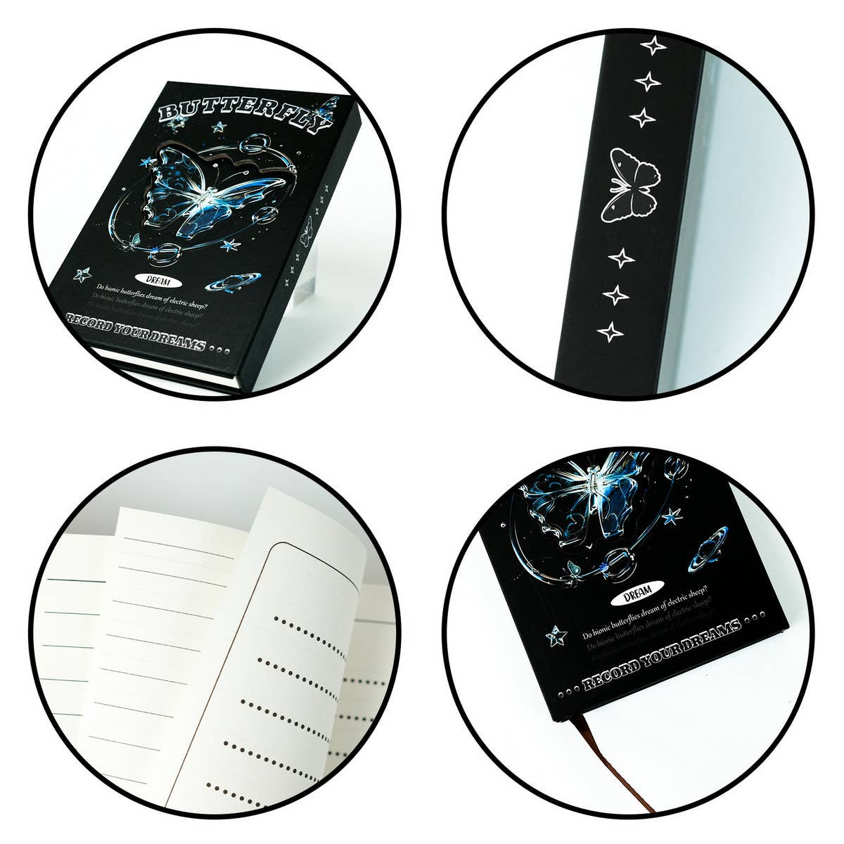 DREAM BODY BUTTERFLY PORTABLE TRIFOLD NOTEBOOK