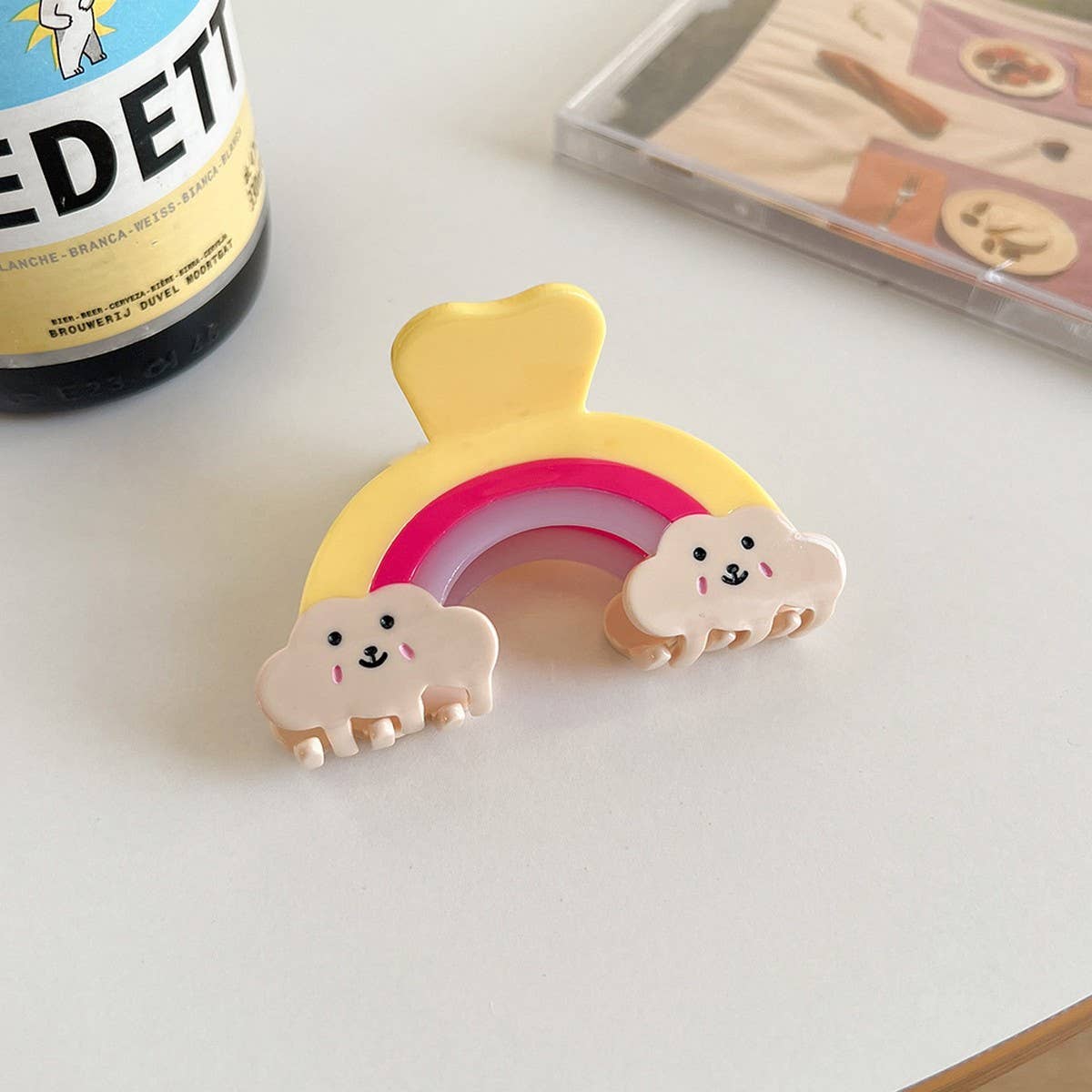 Rainbow Cloud Hair Claw,Colorful Acetate Back Clip_CWAHA6008