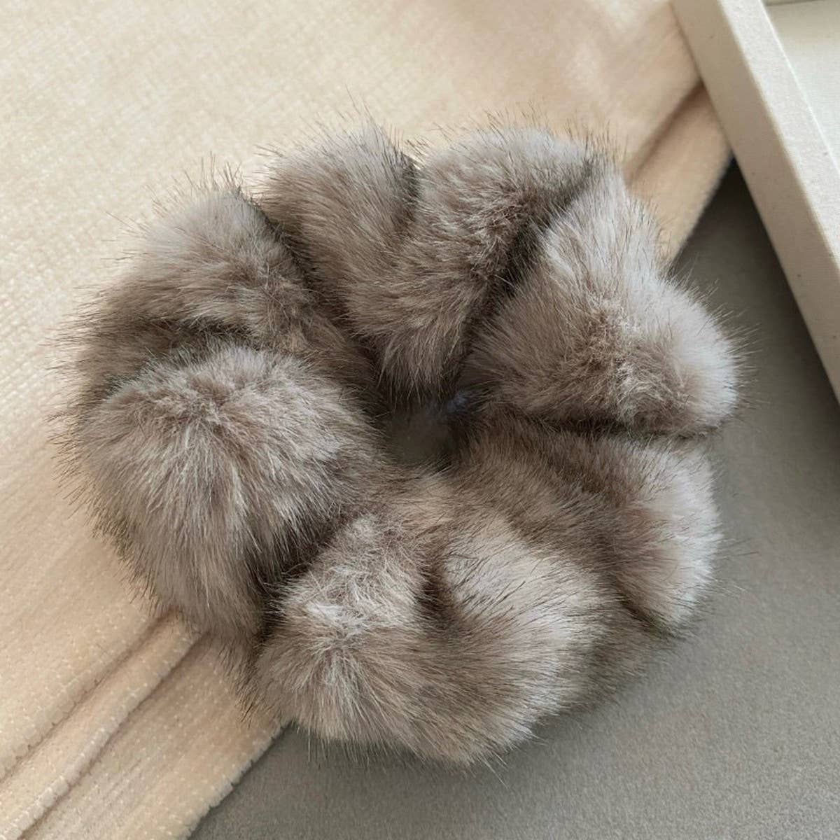 FAUX MINK PLUSH HAIRBAND HAIR ACCESSORIES