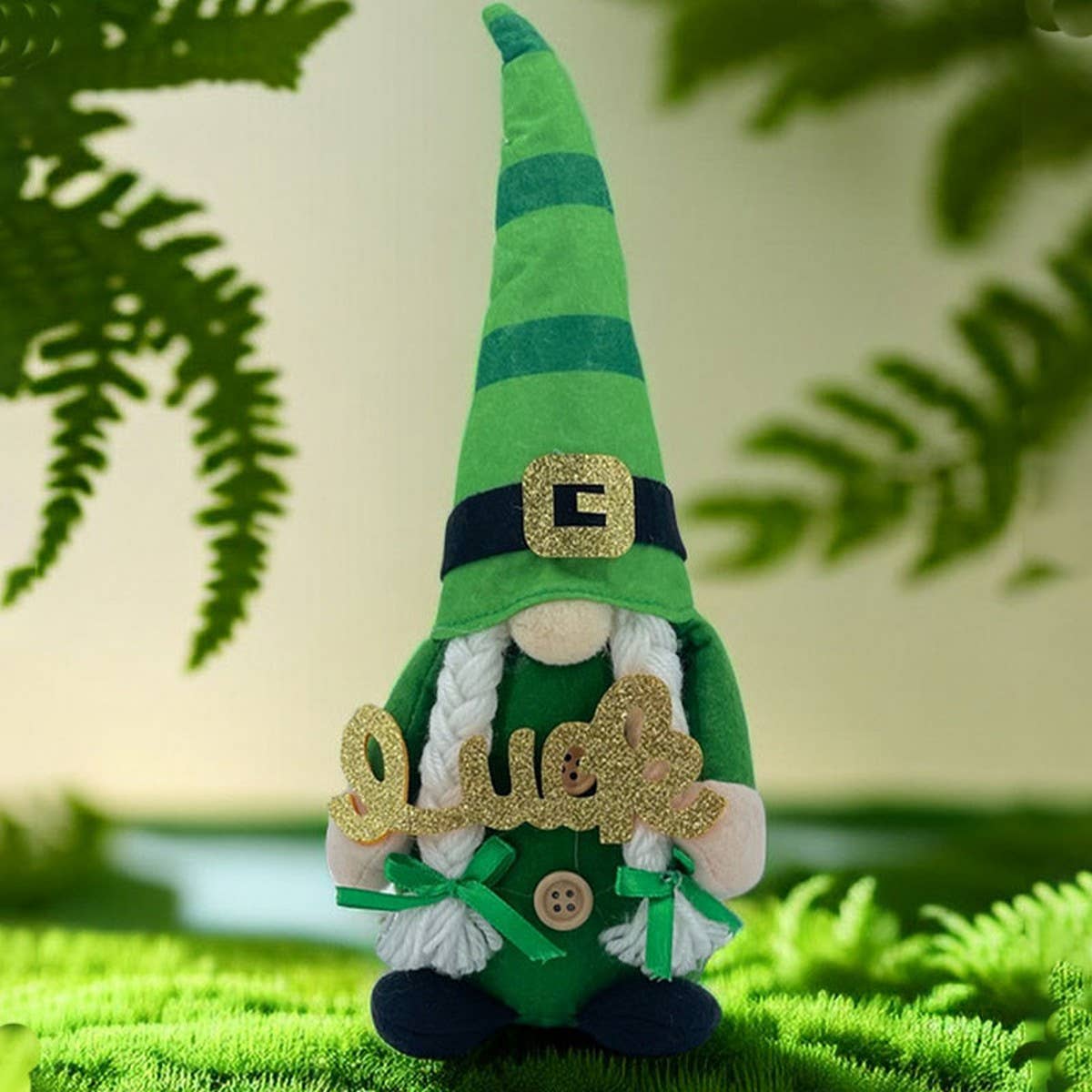 ST. PATRICK'S DAY FACELESS DOLL RUDOLPH ORNAMENT_CWMM3454