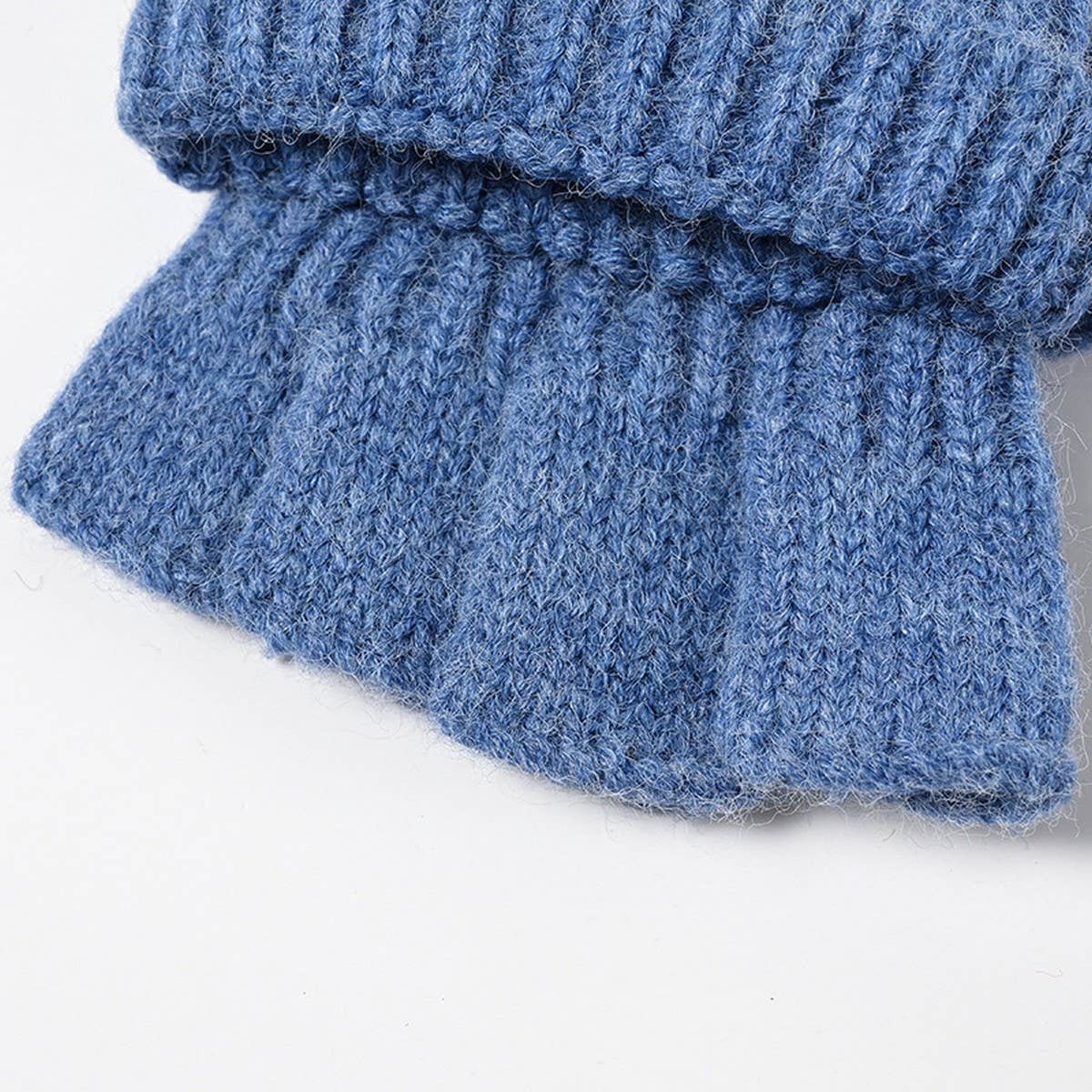 CWAG00588_UNISEX WINTER KNIT FLIP TOP FINGERLESS GLOVES