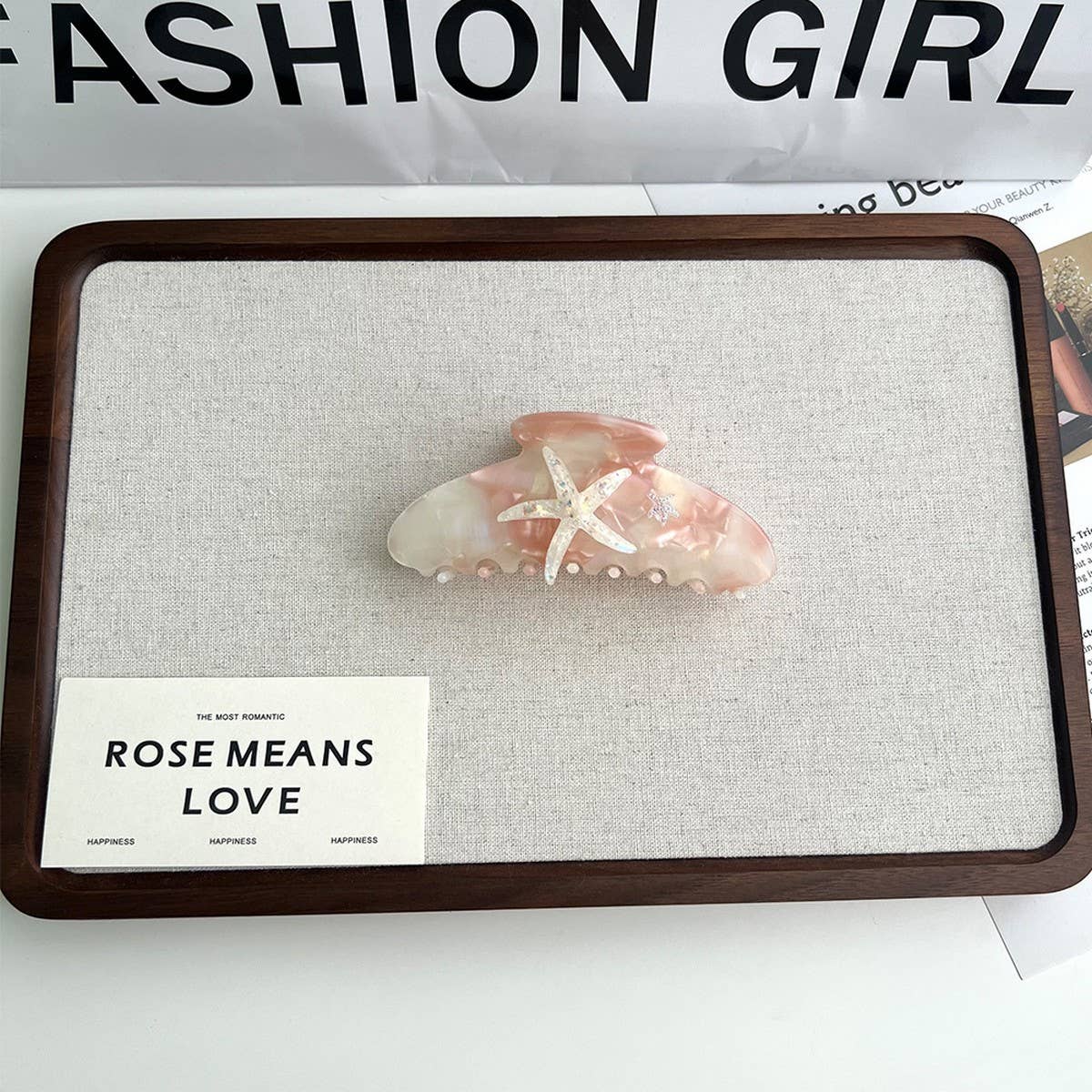 Dreamy Starfish Claw Clip ? Ocean Gradient Design