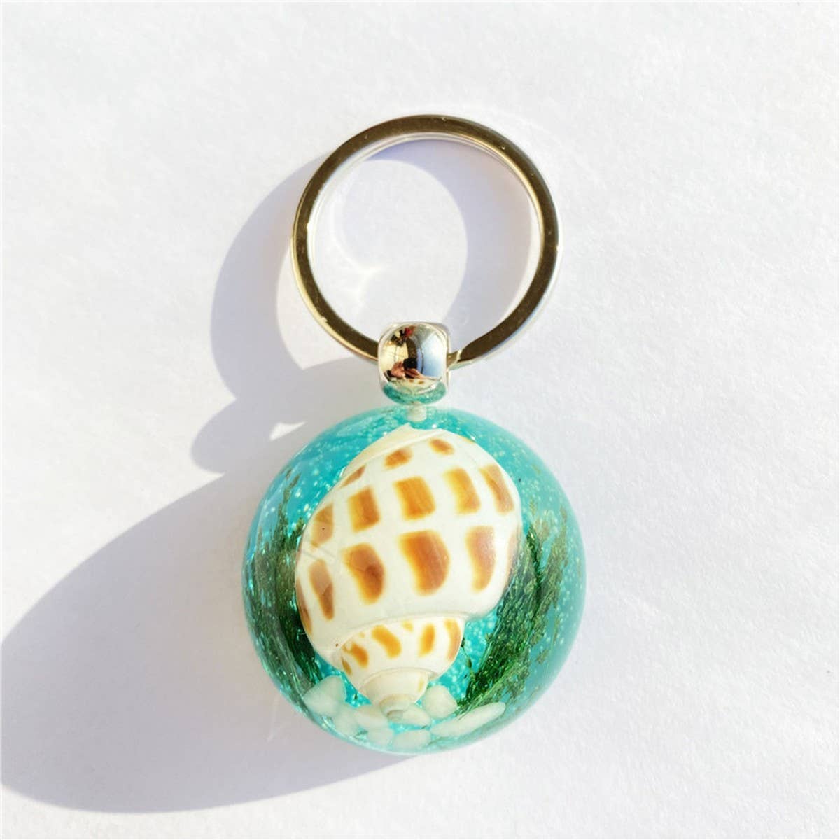 NEW CREATIVE CONCH CAR KEYCHAIN PENDANT