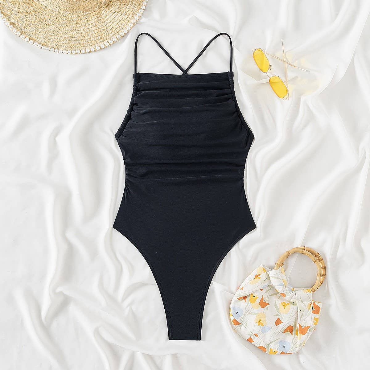 WOMEN'S SEXY SUSPENDER ONE-PIECE SWIMSUIT