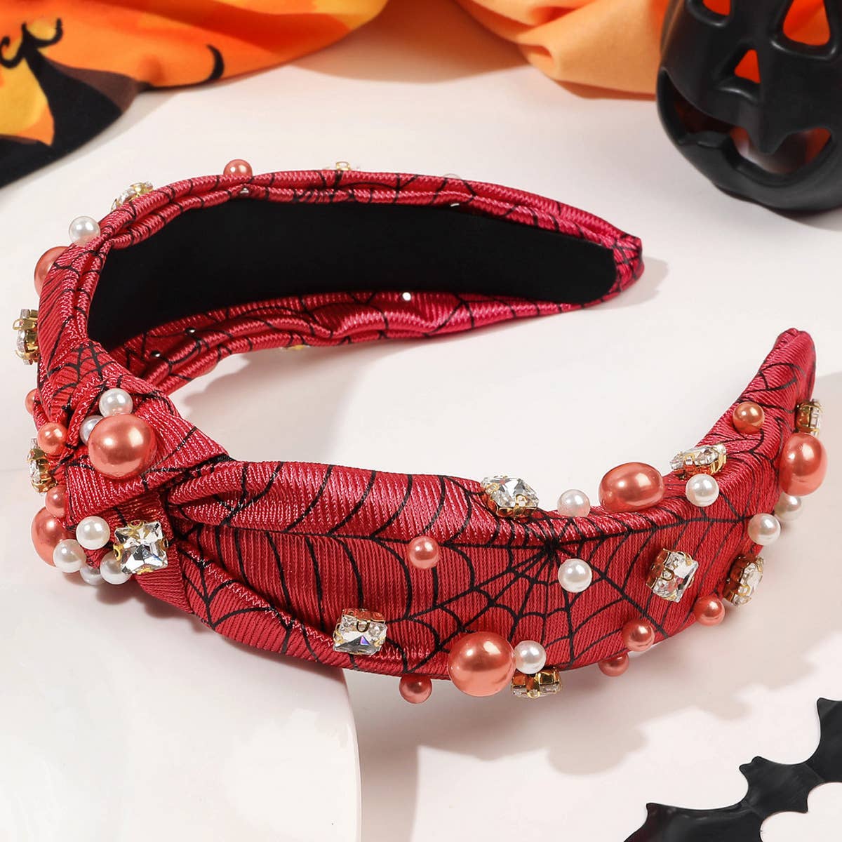 HALLOWEEN DIAMOND PEARL HEADBAND_CWAHA1636