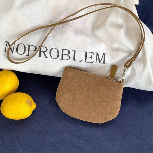 SUEDE FROSTED MINI BAG SHOULDER CROSSBODY BAG_CWAB4105