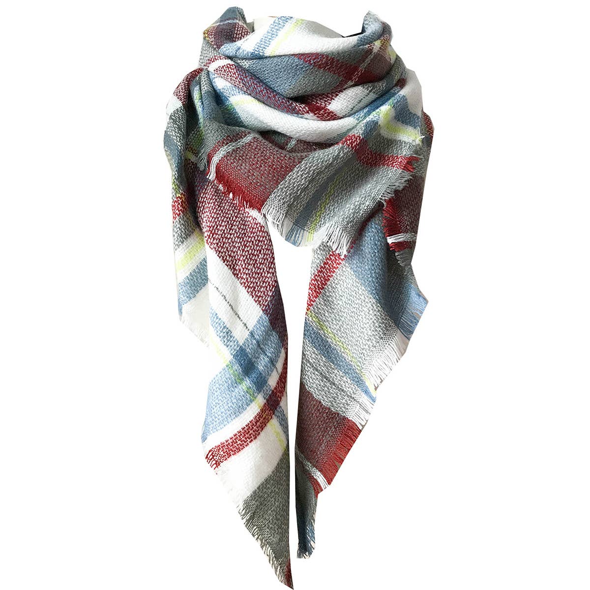 Autumn and Winter Plaid Faux Cashmere Scarf_CWASC0115