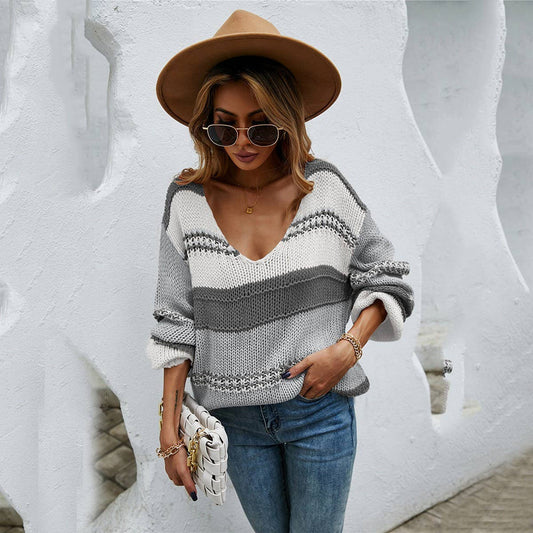 Baggy plus size sister pullover sweater