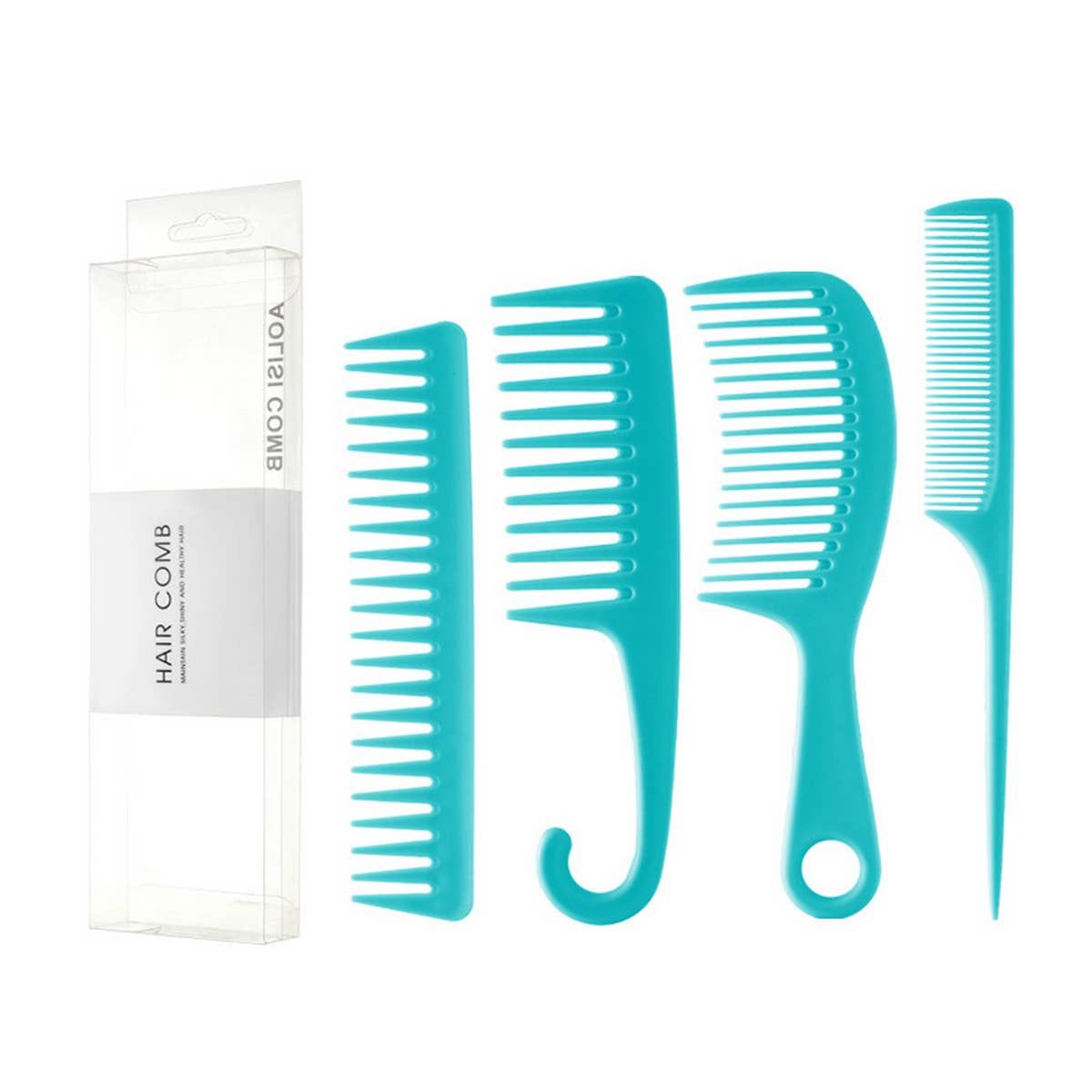 HOOK COMB WIDE TOOTH COMB SET