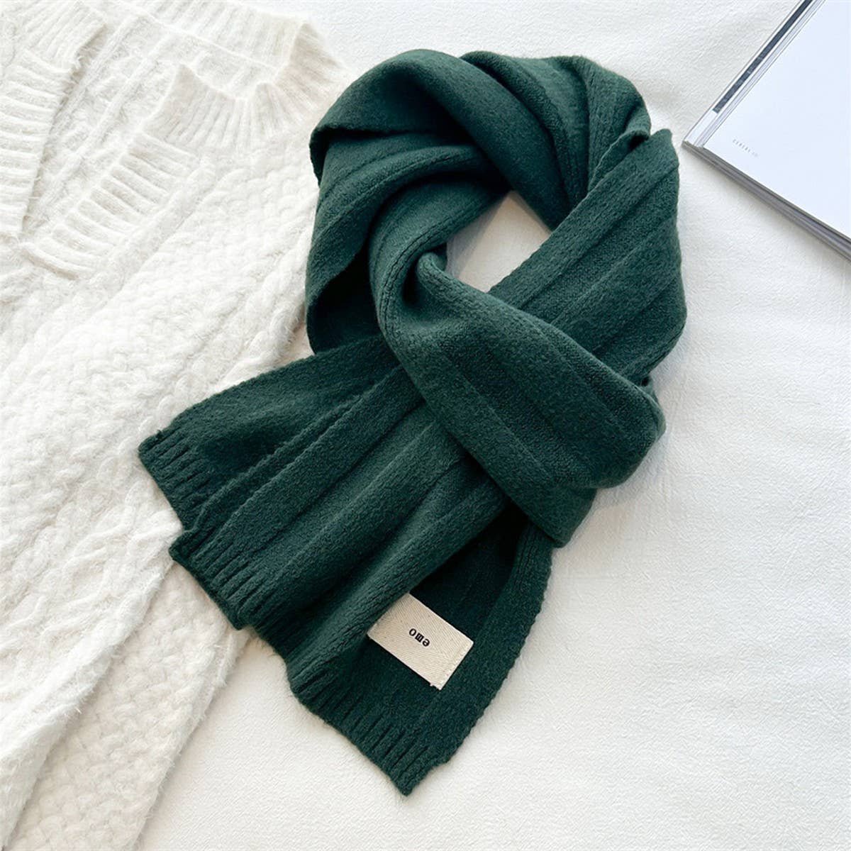 Knit Stripe Scarf - Warm Fall/Winter Unisex Scarf