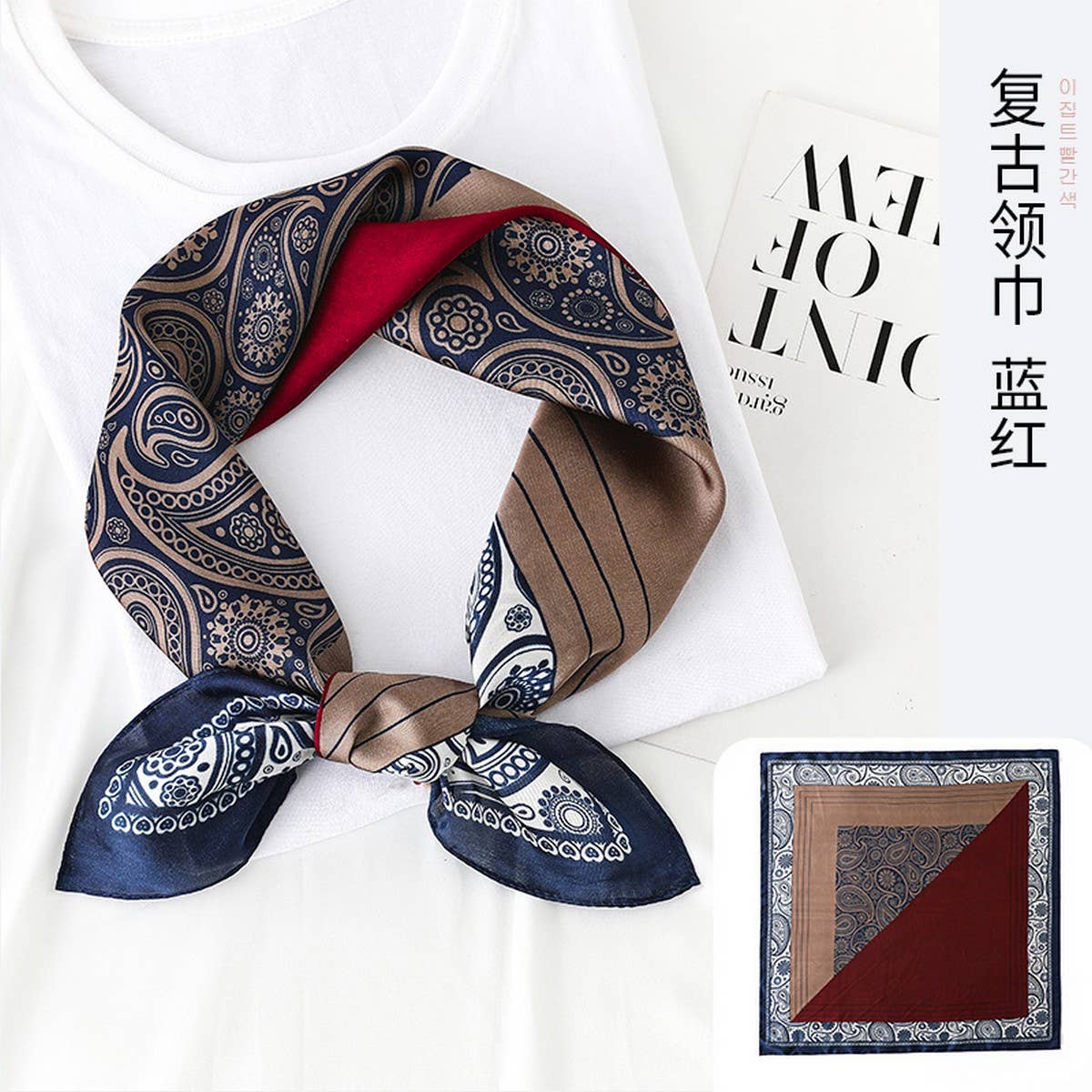 27.5INCH SILK FEELING SCARF SATIN HEAD SCARVE_CWASC0240