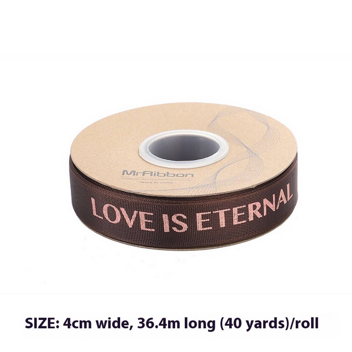 GOLD STAMPED THREADED RIBBON DIY BOW RIBBON