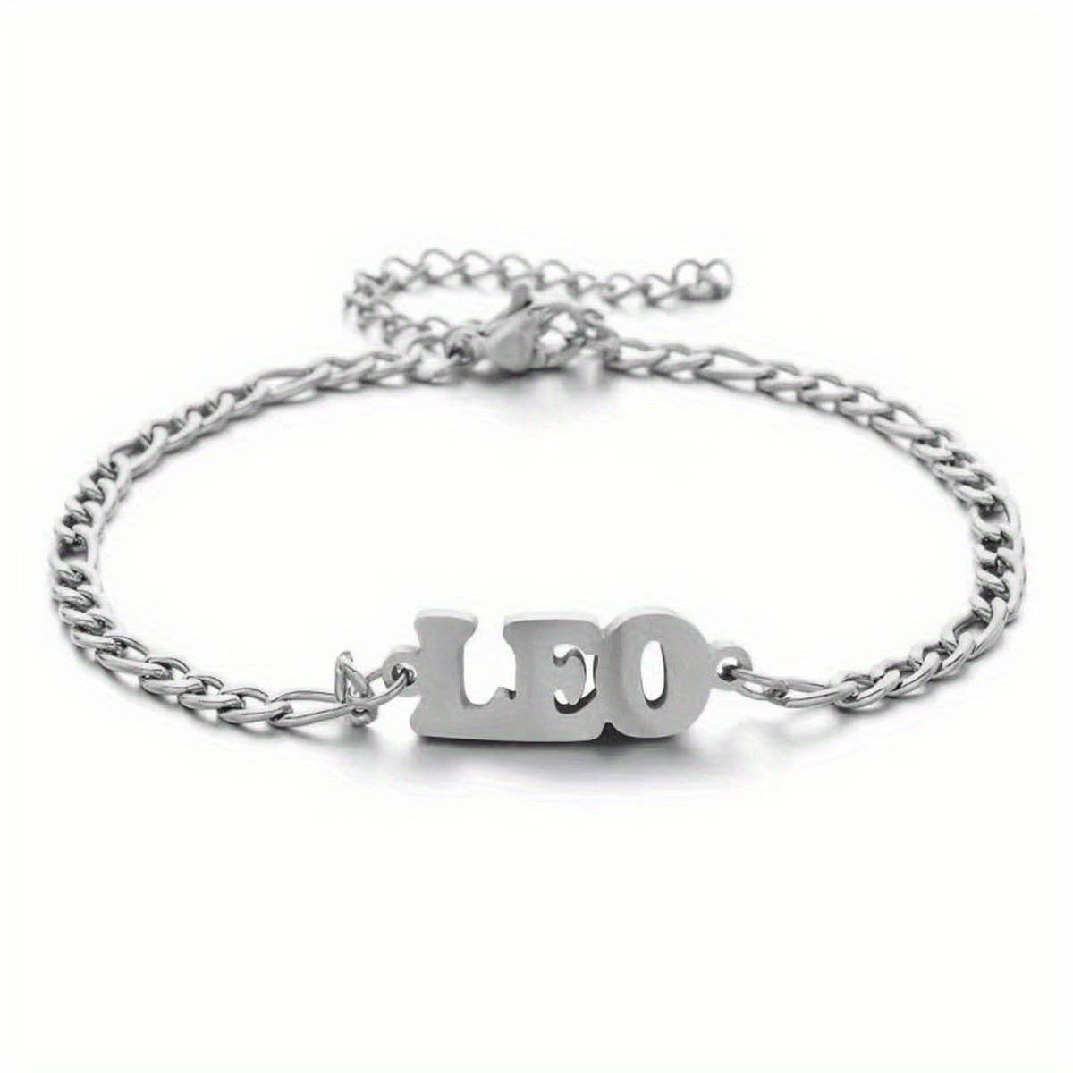NEW STAINLESS STEEL ZODIAC PENDANT BRACELET_CWMM2716