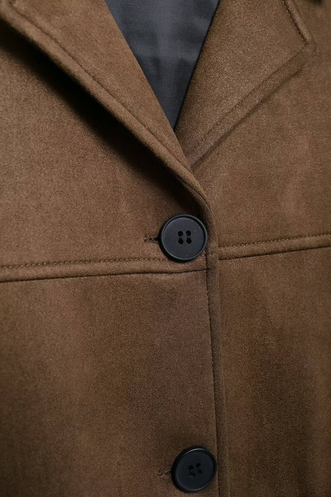 STREET FASHION SUEDE WOMEN'S LAPEL LEATHER JACKET