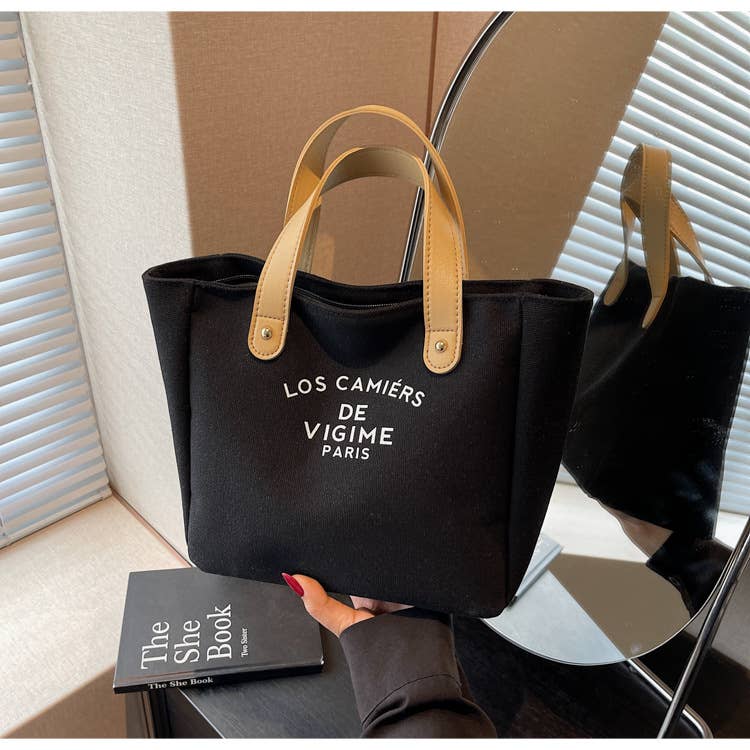 Large-capacity simple and casual bucket bag