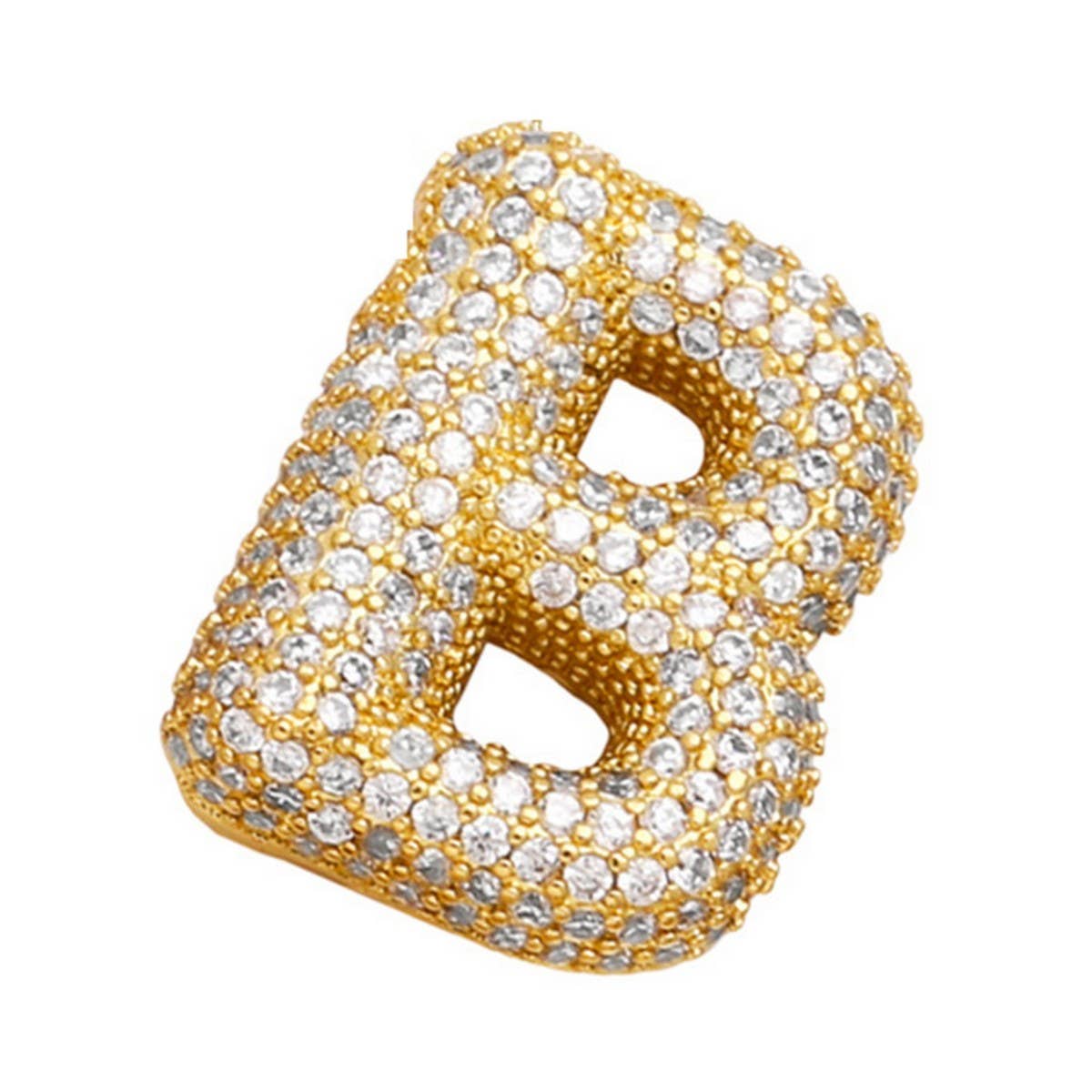 Copper Zirconia Pendant Necklace - Hip Hop