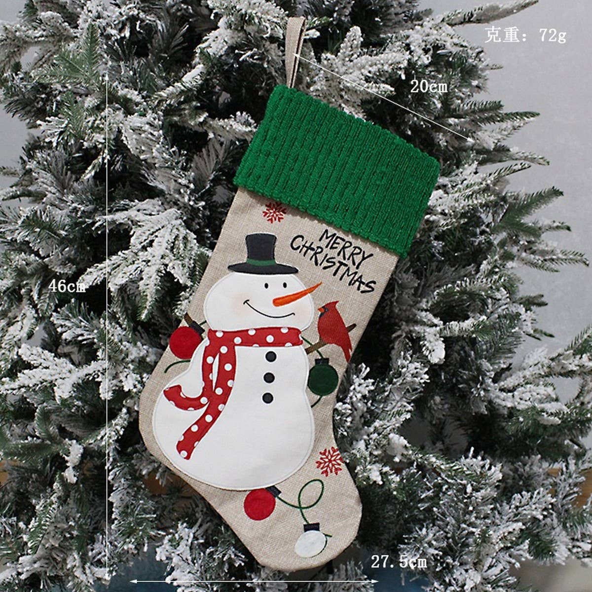 SANTA CANDY STOCKING CHRISTMAS TREE ORNAMENT