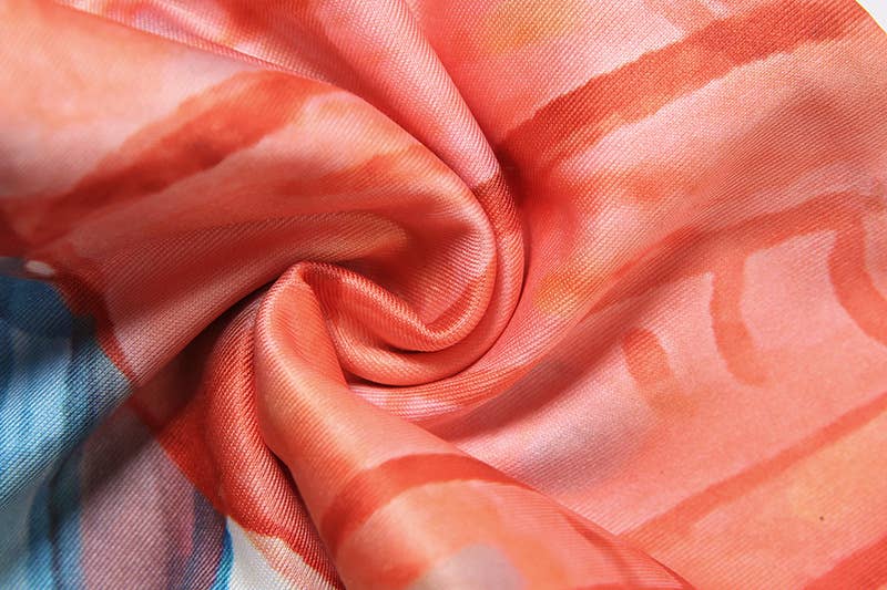 Sexy Tie Front Printed Bikini Three-Piece Set