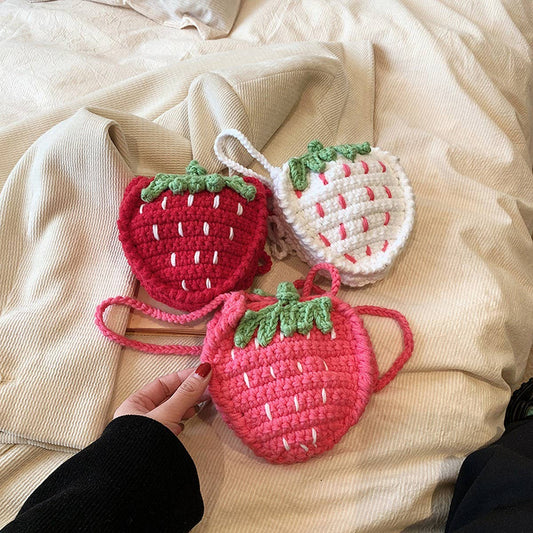 CUTE CASUAL MINI STRAWBERRY CROSSBODY BAG_CWAB2402