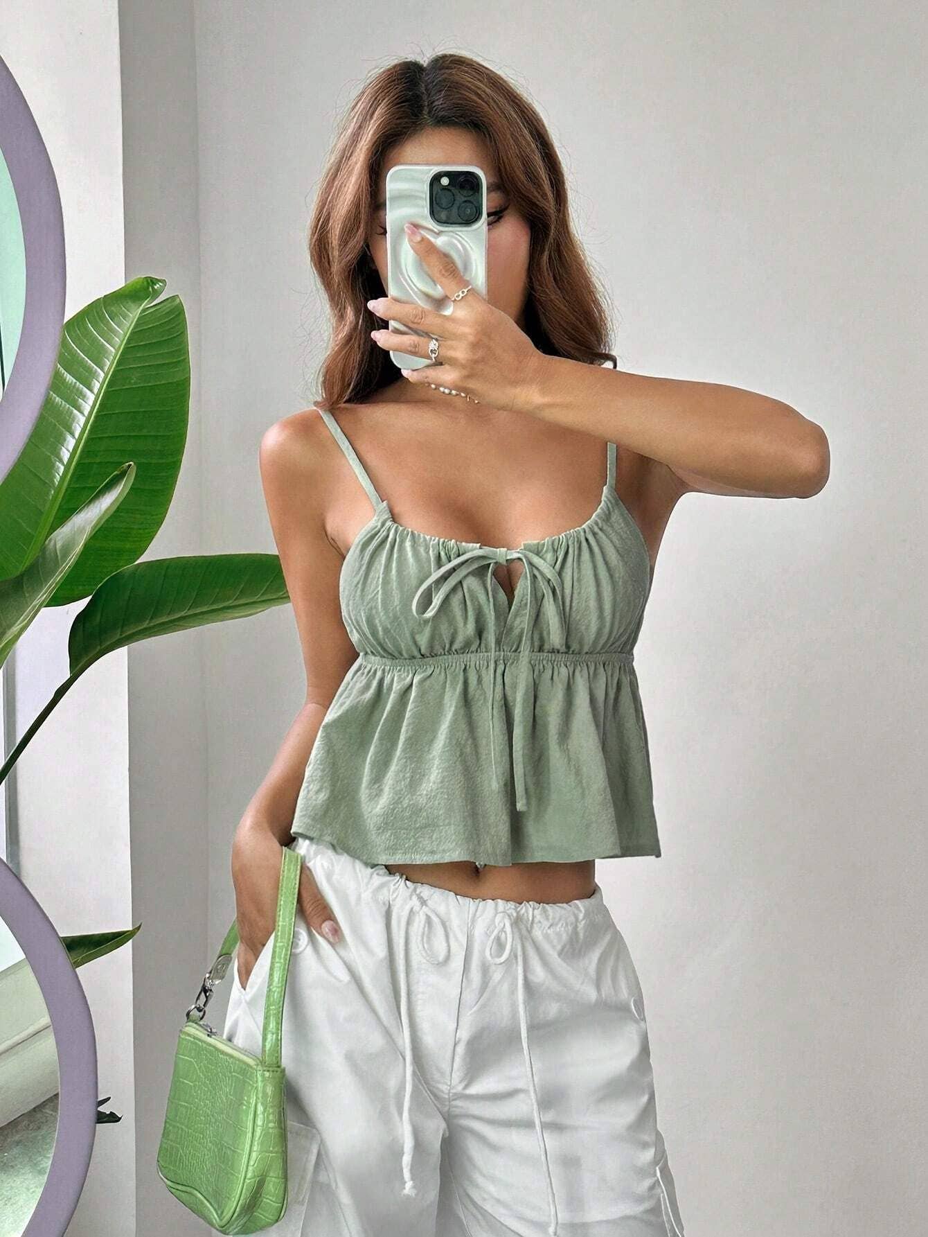 Sexy slim short slimming spice tank top halter