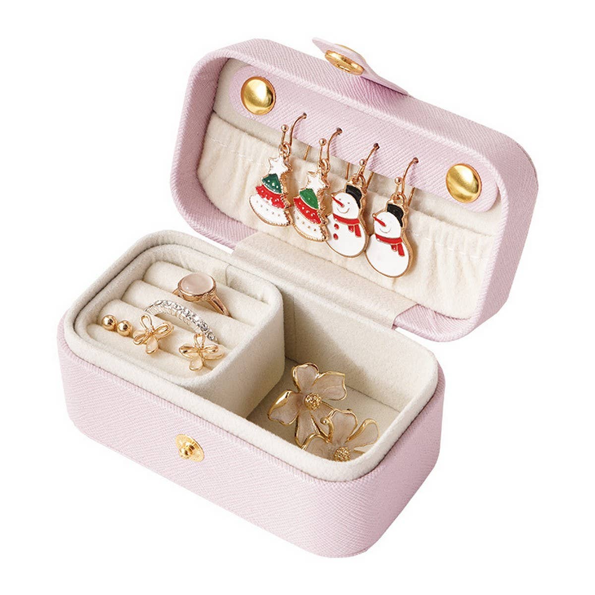 MINI SOLID COLOR JEWELRY STORAGE BOX