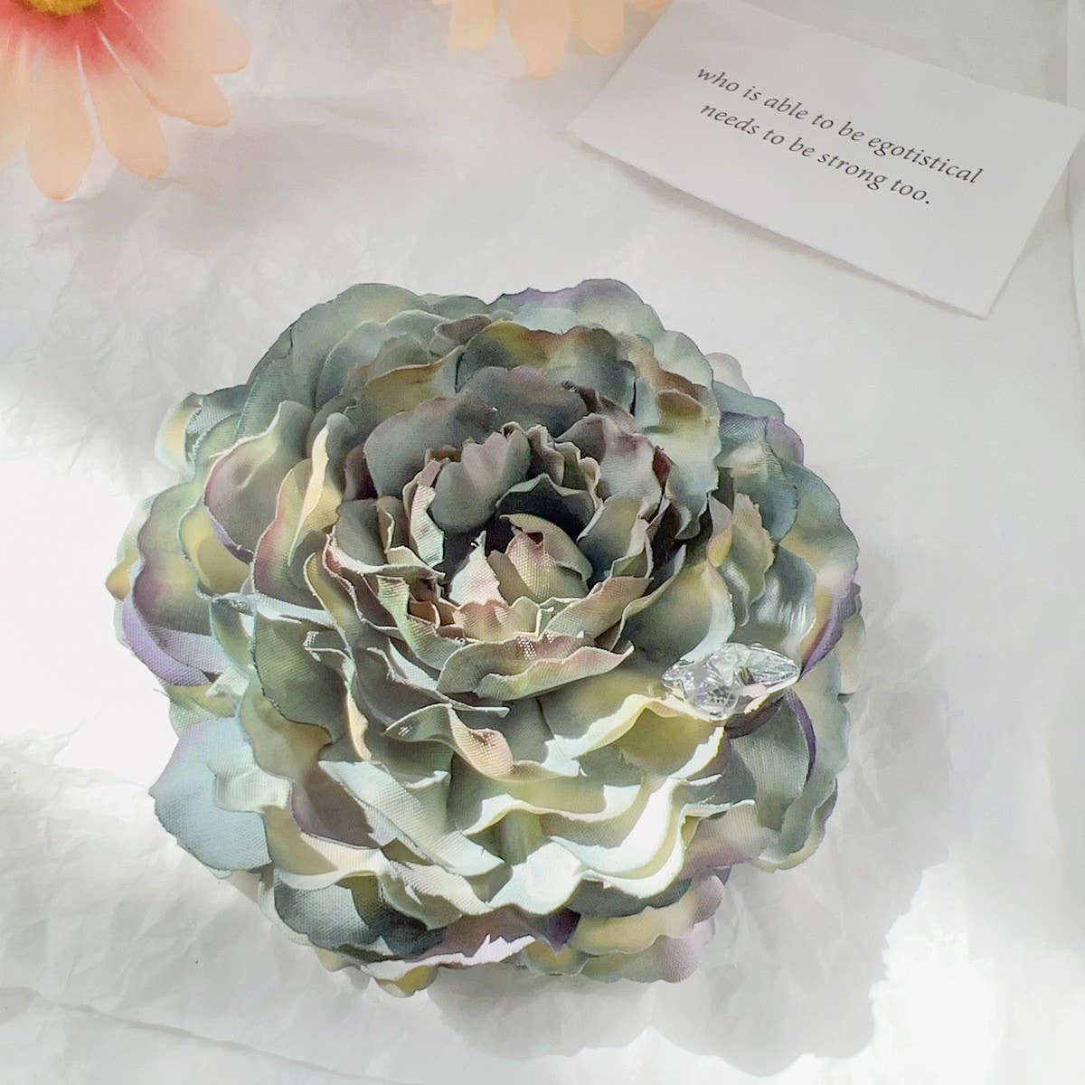 ARTIFICIAL FLOWER ROSE BEAUTIFUL HAIRPIN_CWAHA1506