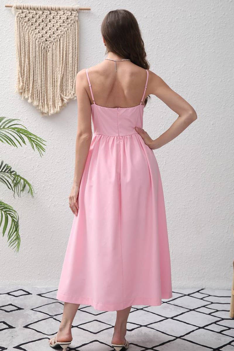 CWDMD01088_SPAGHETTI STRAP BACKLESS ELEGANT FLOWY MAXI DRESS