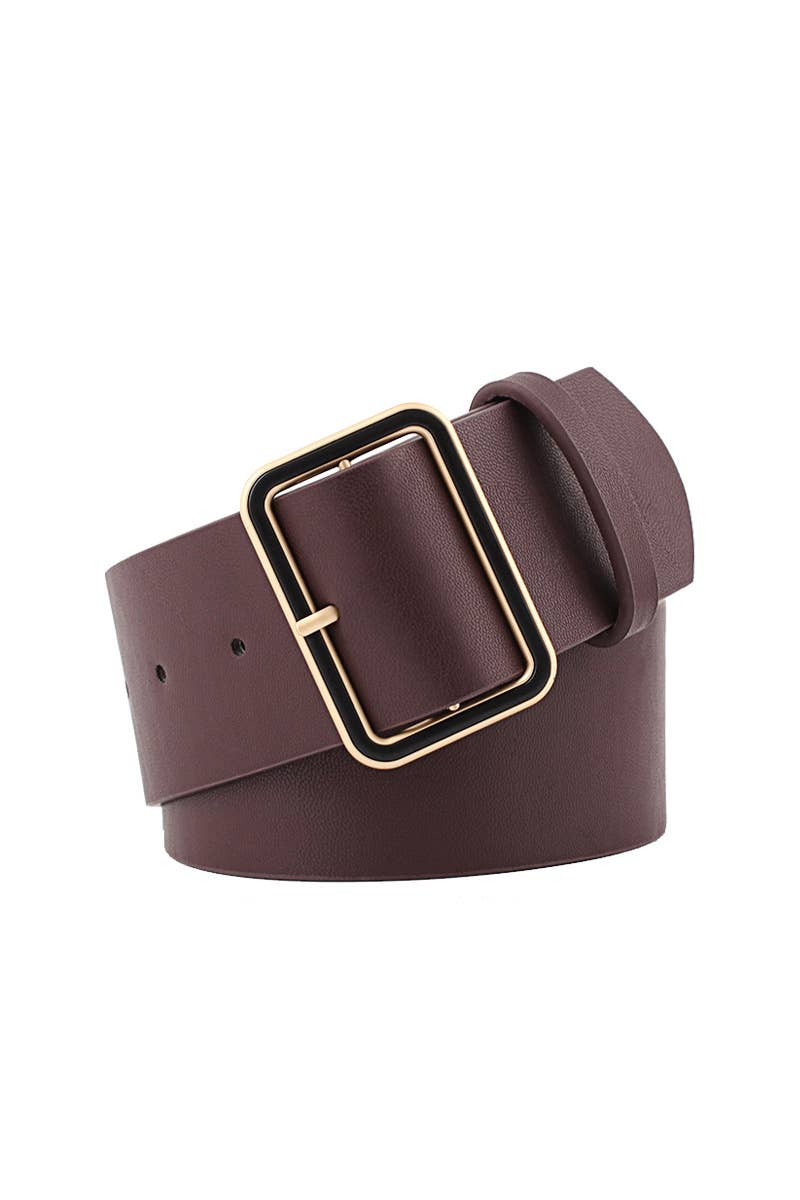 SIMPLE SQUARE BUCKLE DANDY BELT_CWABE0075