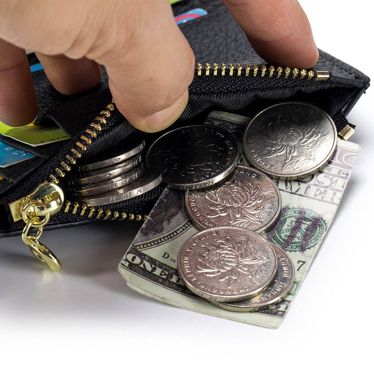 ULTRA-THIN LARGE CAPACITY SHORT LEATHER WALLET_CWAB3744