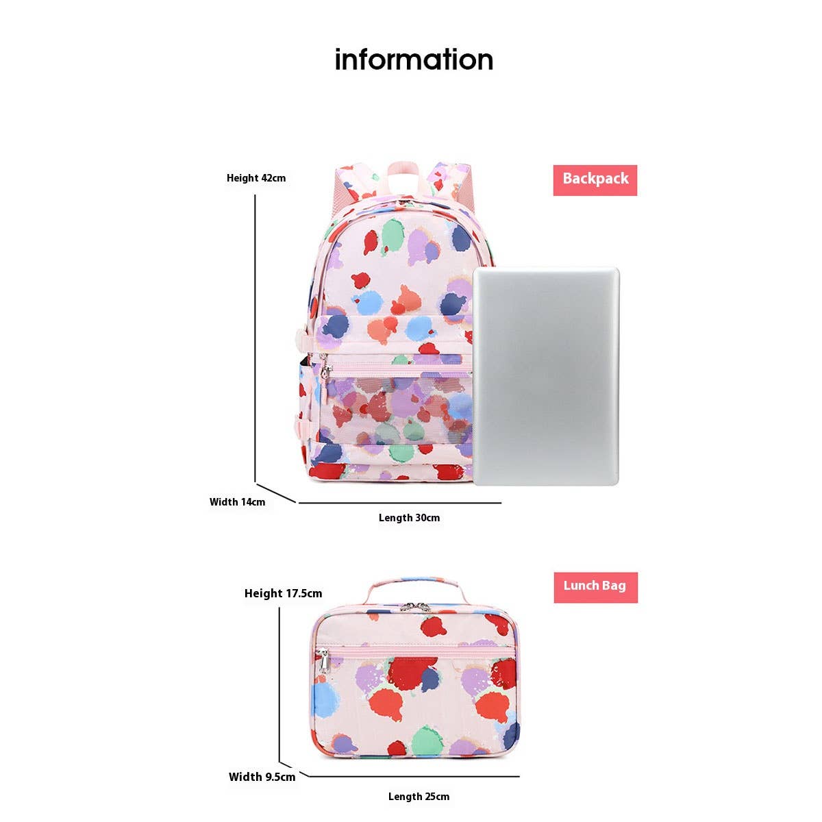 Sweet & Stylish Backpacks for School ? 2-Piece Set_CWAB5507