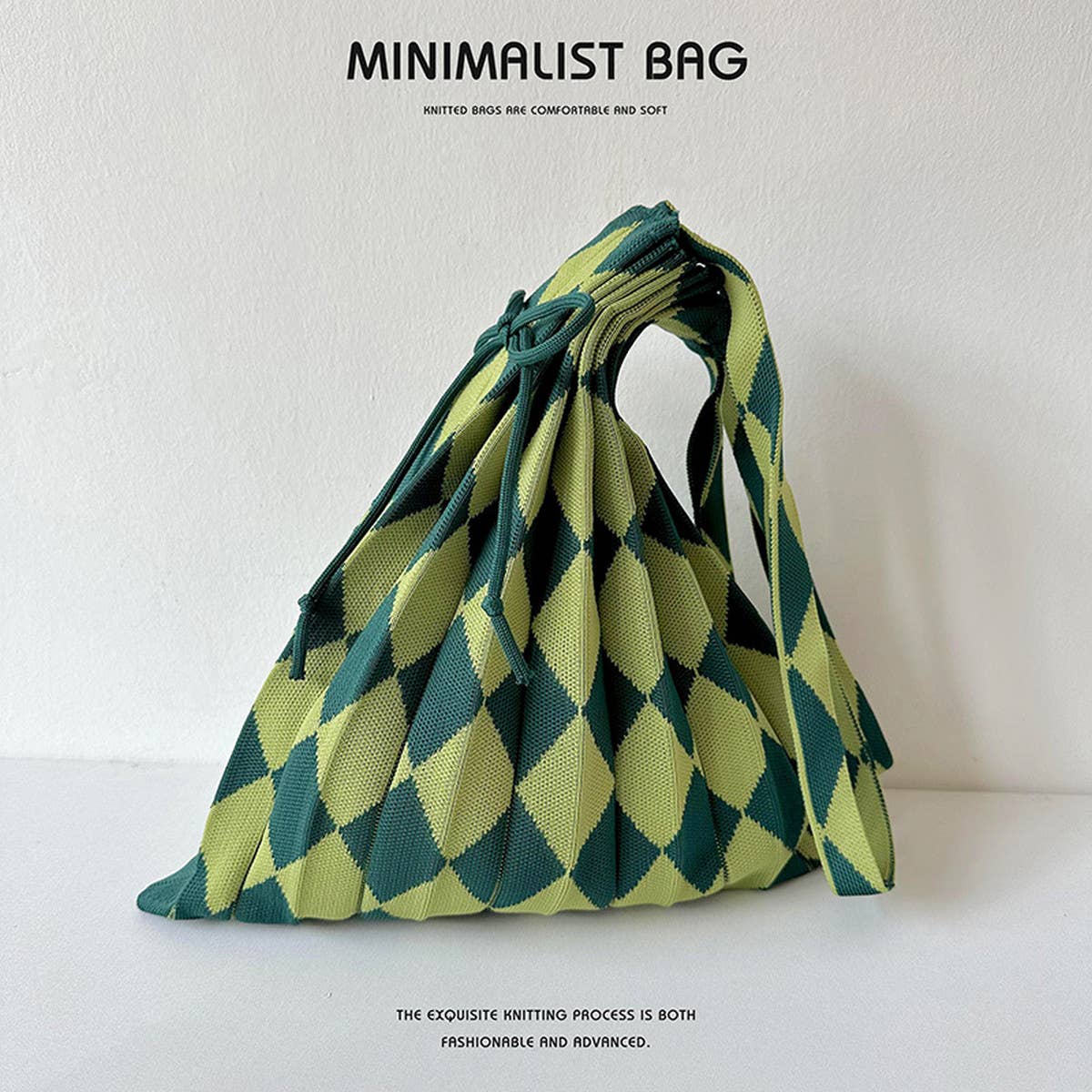 Large Knit Pleated Crossbody Shoulder Bag for Wome_CWAB1533