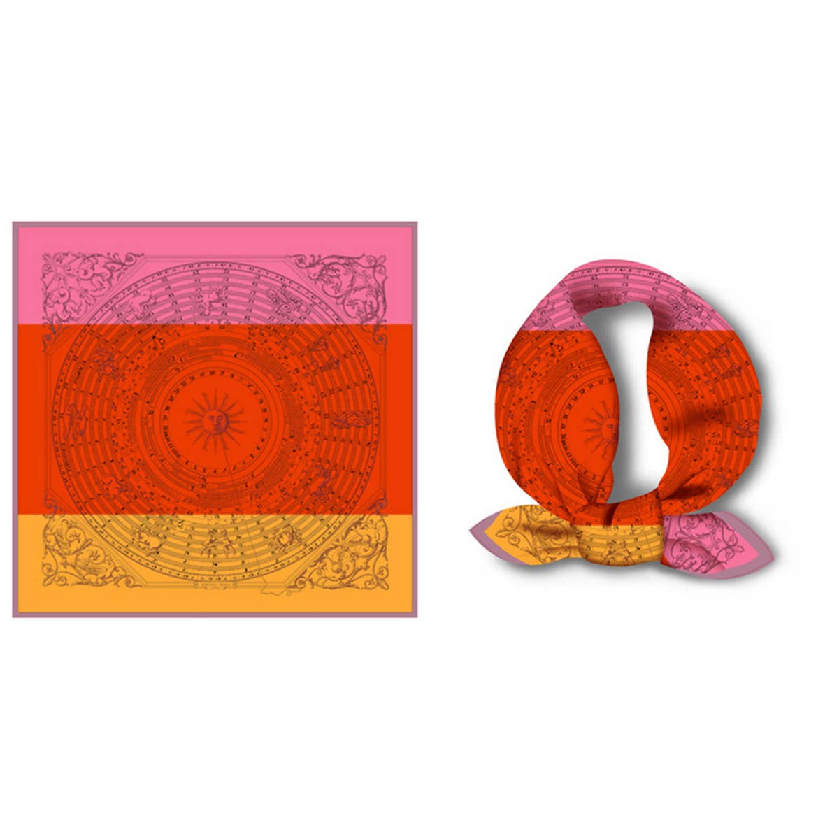 Print Scarf-Versatile Square for Mother's Day Gift_CWASC0663