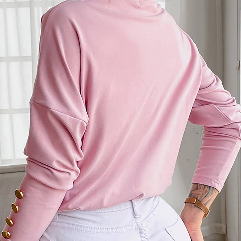 V-neck fashion loose slimming tower base shirt