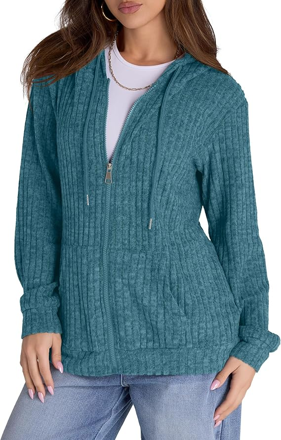 LONG SLEEVE SOLID COLOR PIT STRIP WOOLEN HOODIE