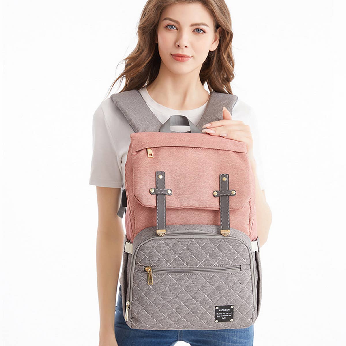 LIGHTWEIGHT WATERPROOF MOTHER AND BABY BACKPACK_CWAB2225