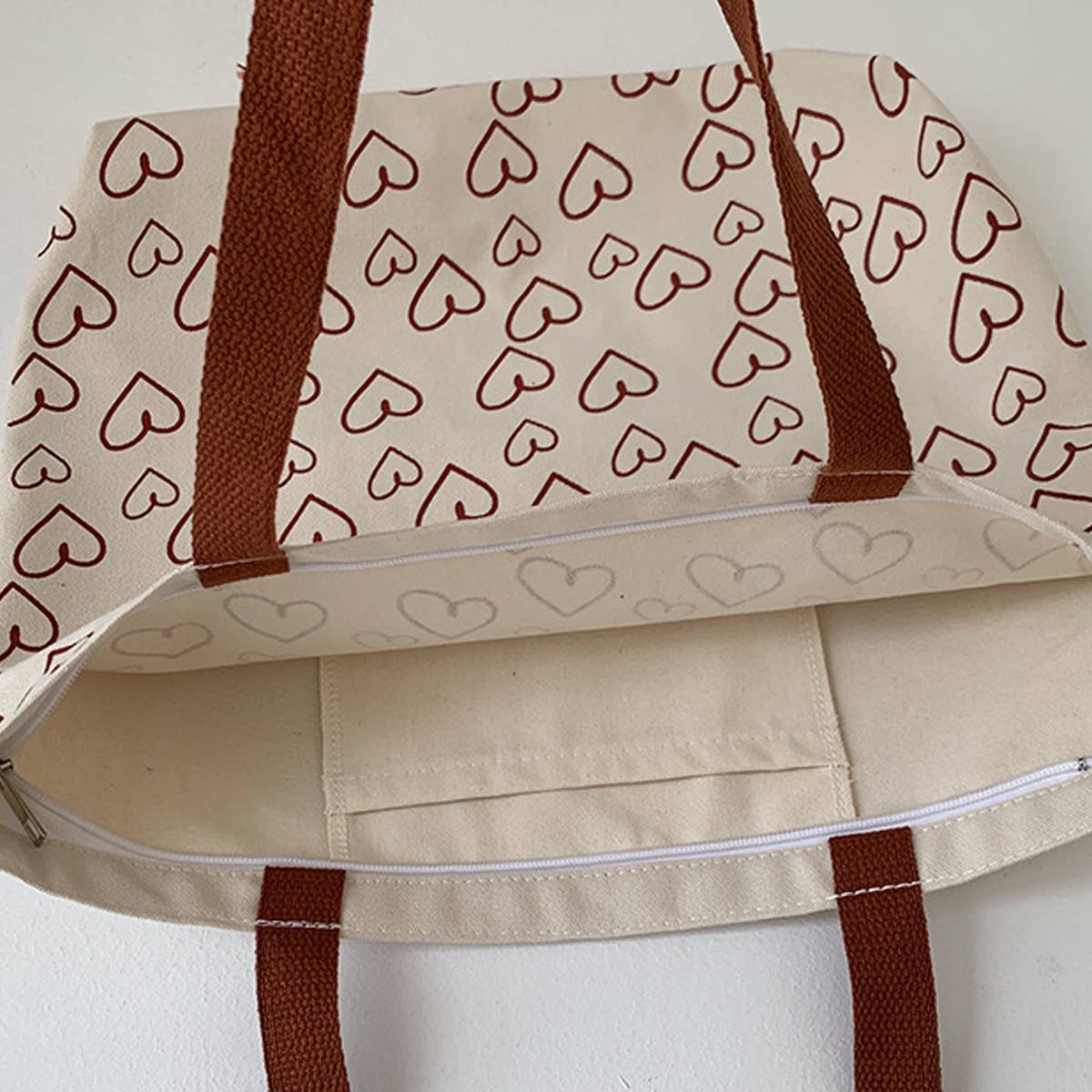 SIMPLE LOVE LAZY STYLE STUDENT CANVAS BAG_CWAB2152