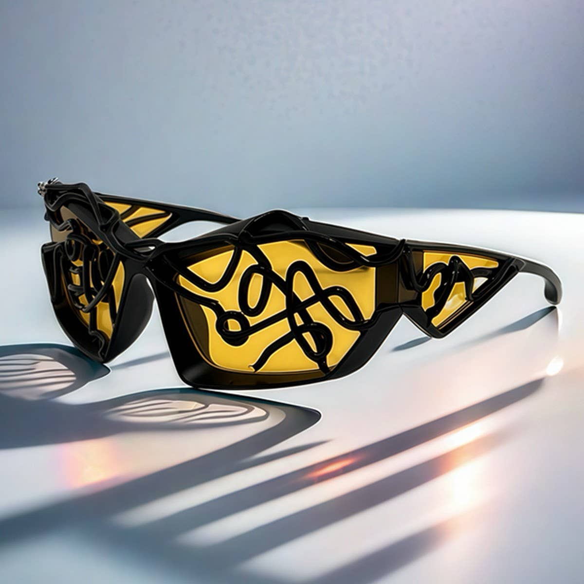 FUTURE TECHNOLOGY SENSE Y2K PUNK SUNGLASSES