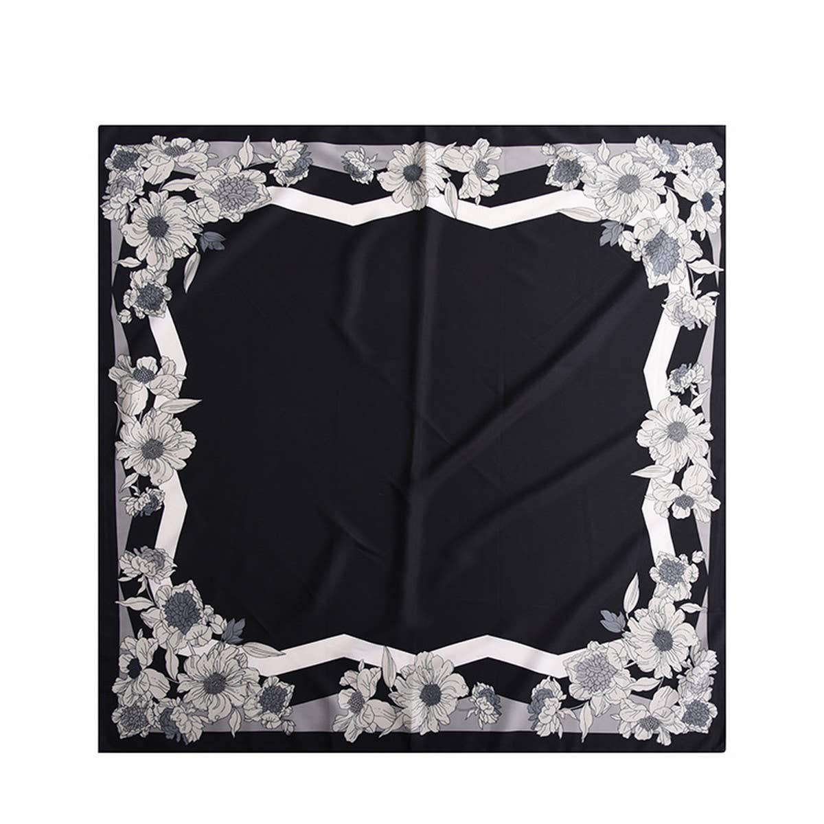 CWASC2409_ELEGANT CASUAL SILK SCARF WITH FLOWER EDGING