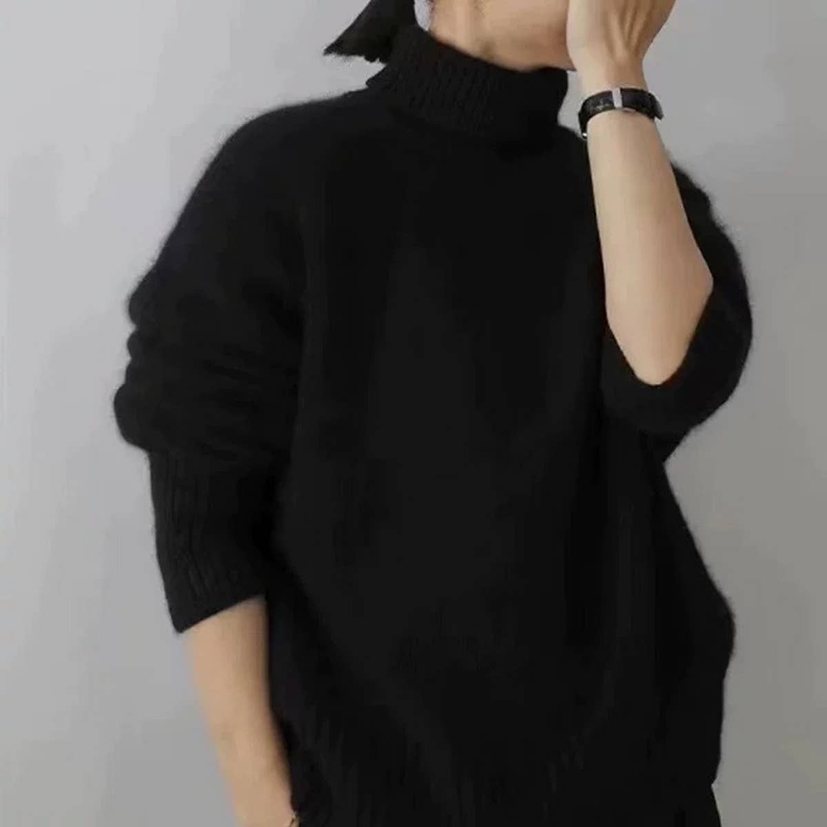 Women's Thick Knit Turtleneck Sweater