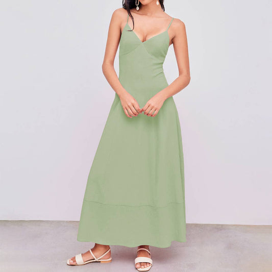 Slimming, waist-cinching elegant A-line dress