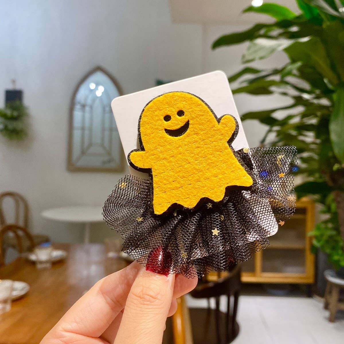 HALLOWEEN MESH DECORATION HAIRPIN COSPLAY PROPS