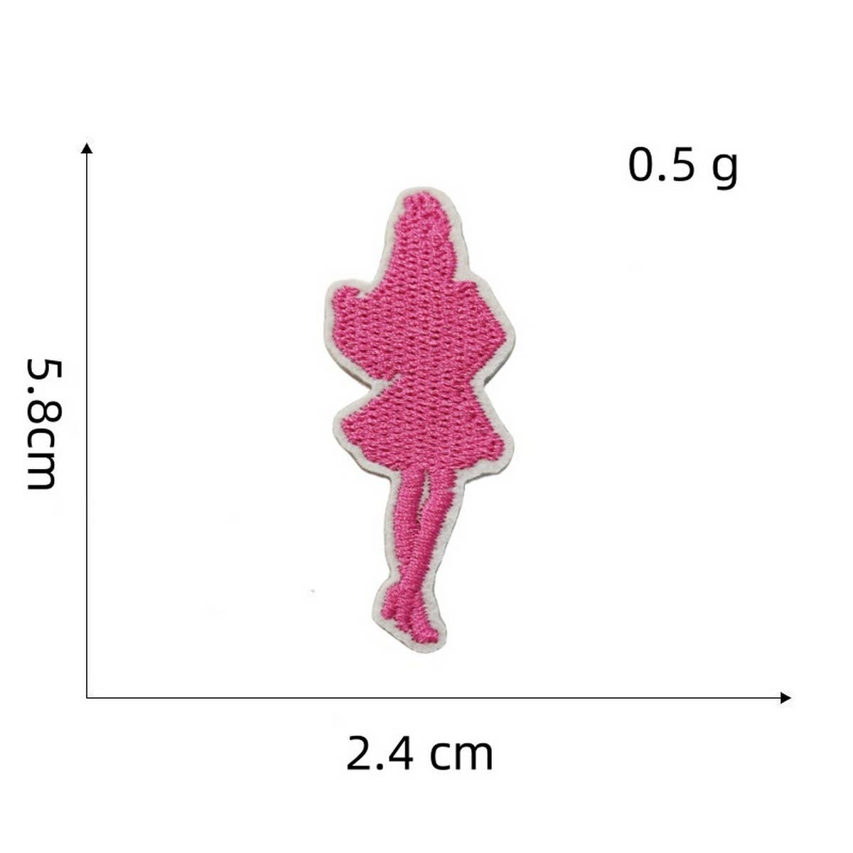 NEW PINK CARTOON EMBROIDERED CLOTH PATCH