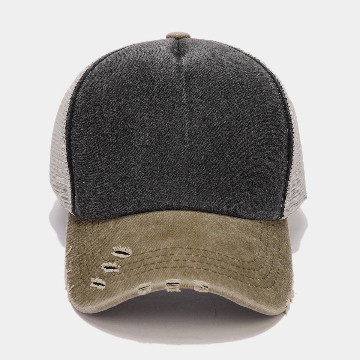 2024 NEW CONTRAST COLOR WASHED BASEBALL CAP_CWAH1571